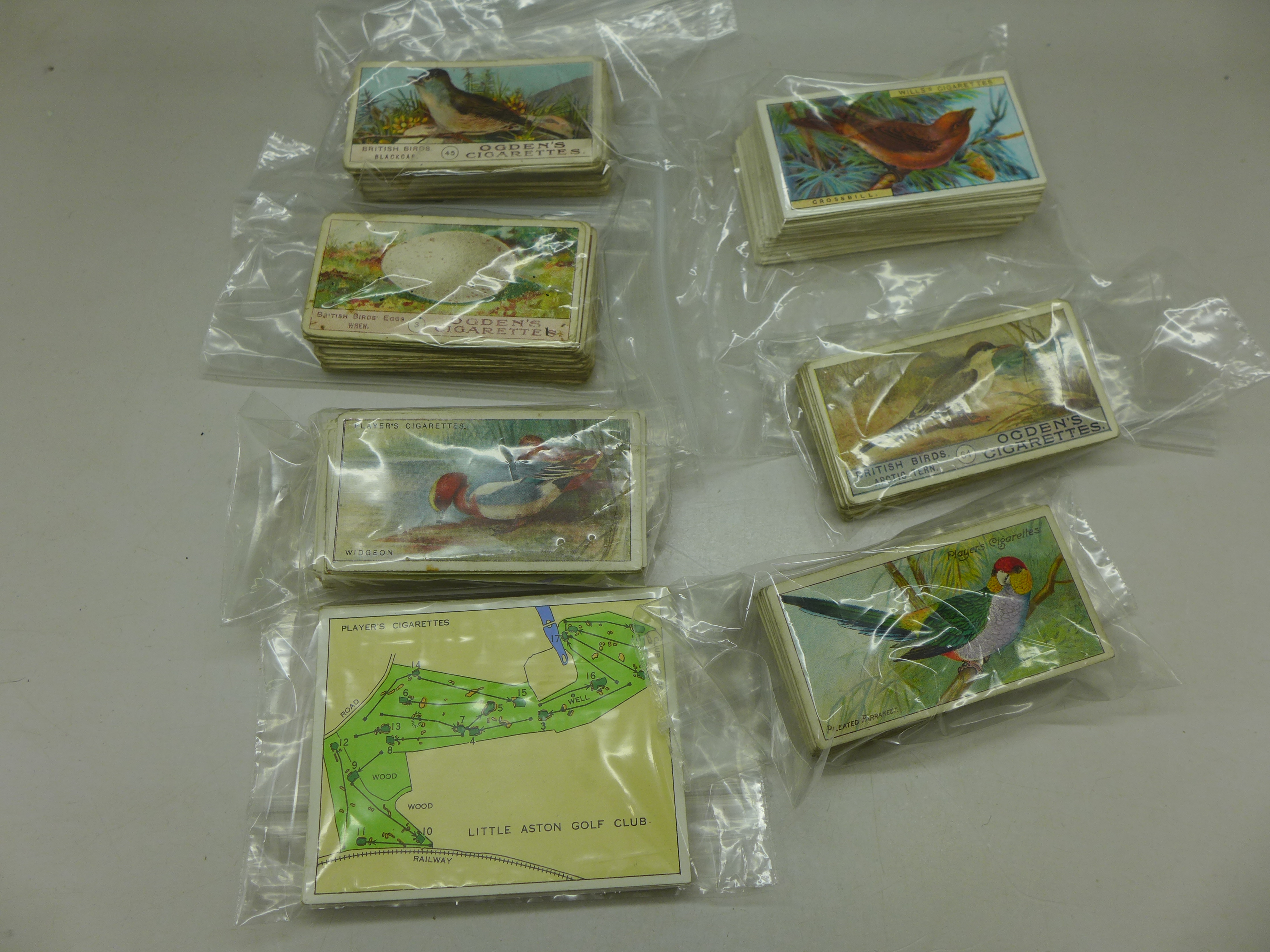 A collection of cigarette cards including Ogdens Bird's Eggs, British Birds, Game Birds and Wild - Image 2 of 10