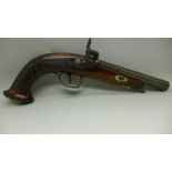 A c1830/40 continental pistol with patch box