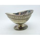 A Victorian silver oval sugar basket, by John Bell and Frederick Brasted, London 1874, 286.5g