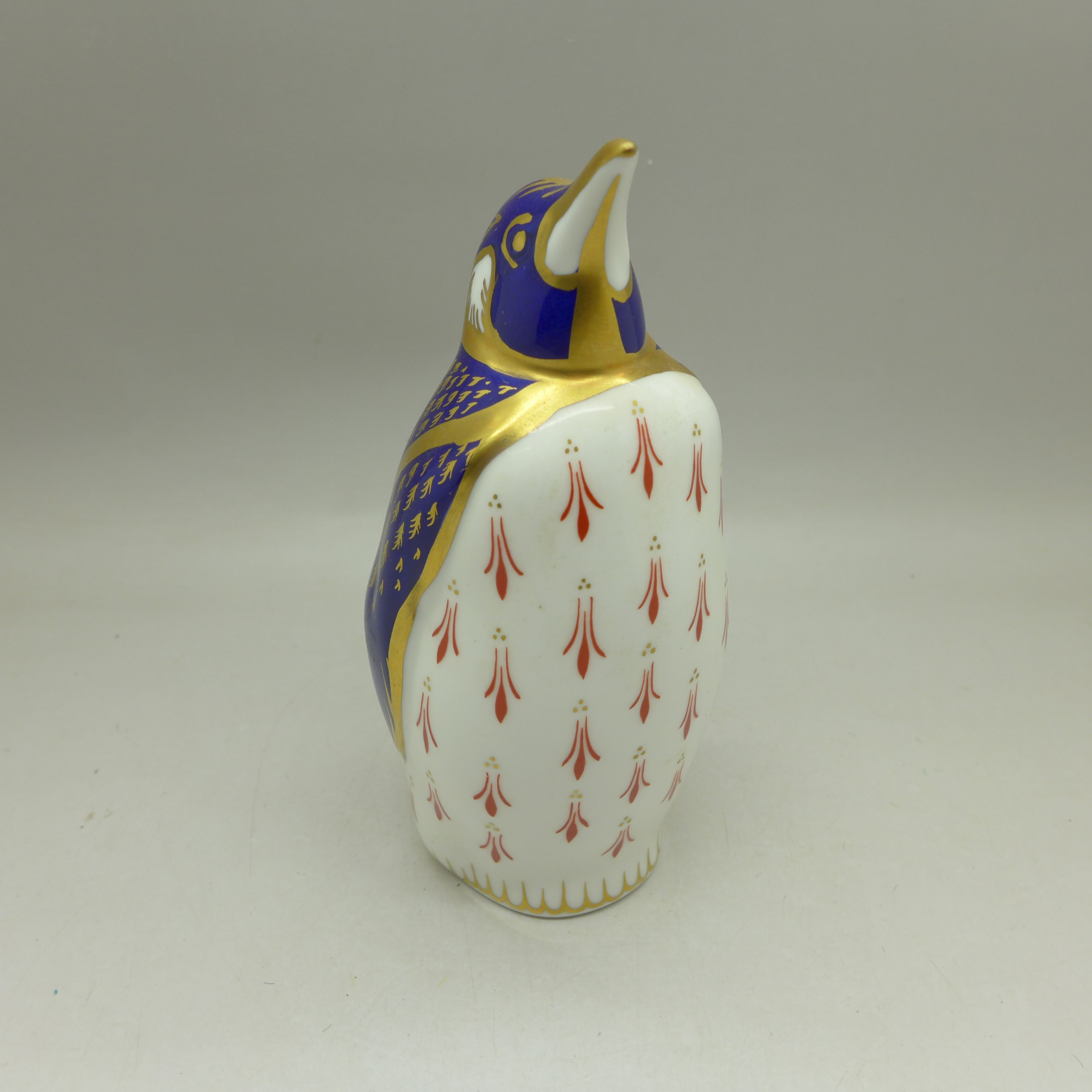 A Royal Crown Derby Penguin paperweight, gold stopper, 13.5cm - Image 2 of 6