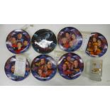 Star Trek 30 Years commemorative plates and a tankard