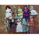 A collection of twenty-five porcelain Dolls of the World