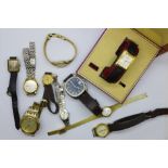 Five Rotary wristwatches and five Seiko wristwatches, some a/f