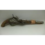 A flintlock pistol, a/f