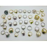Forty costume rings