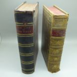 Two volumes, The Land of The Bible, with engravings and maps, and Stanley's Sinai and Palestine,