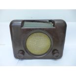 A Bush Bakelite radio