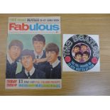 Pop music; Fabulous magazine no.1, 18th January 1964, with free gift, The Beatles 20-Hit Song Book