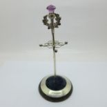 An Adie & Lovekin silver ring stand, Birmingham 1905