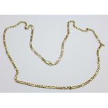 A 9ct gold necklace, 15g