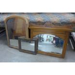 Three Victorian mirrors