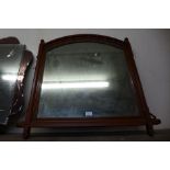 A Victorian Aesthetic Movement walnut overmantel mirror