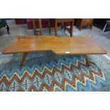 A teak coffee table