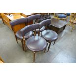 A set of four G-Plan Fresco teak dining chairs