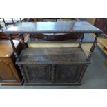 A Victorian Jacobean Revival carved oak buffet