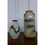 Two West German glazed vases