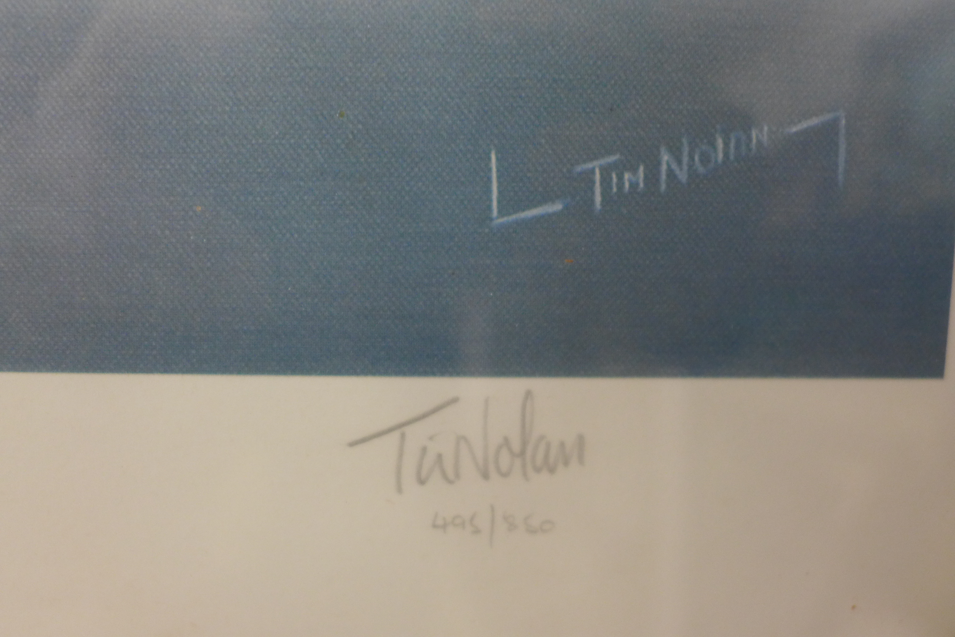 A signed Tim Nolan print, Lightning F6, framed - Image 2 of 4