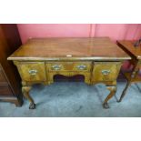 A George I style walnut lowboy