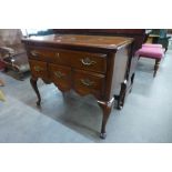 A George II style hardwood lowboy