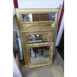 Four gilt framed mirrors