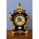 A 19th Century American Ansonia Clock Co. painted metal mantel clock