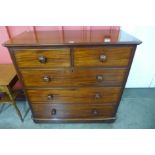 A Victorian mahogany chest of drawers