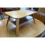 A light oak coffee table
