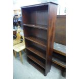 A Victorian mahogany open bookcase