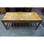 A teak coffee table