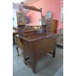 An Arts and Crafts Shapland & Petter mahogany dressing table