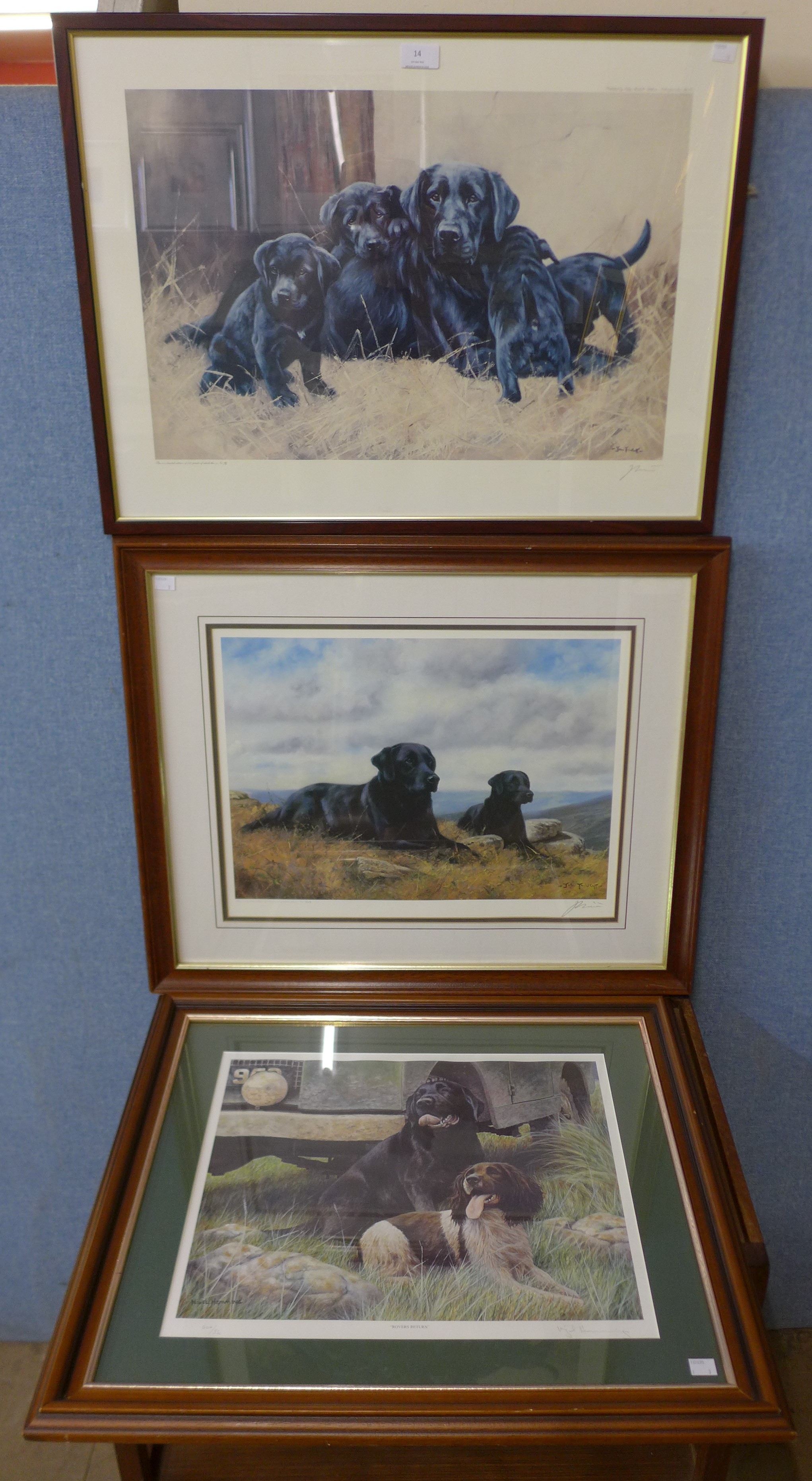 Two signed John Trickett limited edition prints and a signed Nigel Hemming limited edition print,