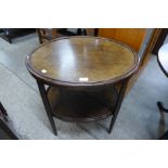 A Fischel beech bentwood occasional table