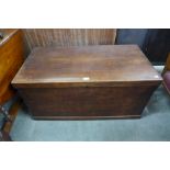 A Victorian teak ships chest