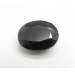An unmounted sapphire, 9.10 carat weight