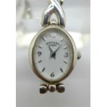 A lady's sterling silver Rotary wristwatch, 26g