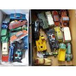 Dinky, Corgi and Matchbox die-cast vehicles, including James Bond Aston Martin, 2x Batmobiles,