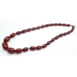 Sherry amber beads, 31g