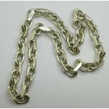 A silver chain, 191g