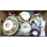 A collection of china, glass, German collectors plates, etc. **PLEASE NOTE THIS LOT IS NOT