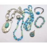 Turquoise set jewellery