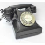 A Bakelite telephone