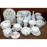 A collection of Wedgwood Wild Strawberry china