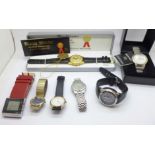 A Marcel Drucker wristwatch and other fashion wristwatches
