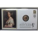 2020 180th Anniversary of the Penny Black silver proof Piedfort double thickness 50p coin cover with