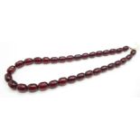 Sherry amber beads, 26g