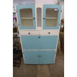 A painted kitchen cabinet