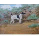 A. Stevenson (fl. late 19th Century), nine studies of dogs, watercolour and gouache, 8 x 10.5cms,