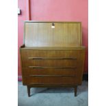 A teak bureau