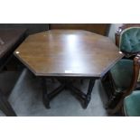 A Victorian mahogany octagonal centre table