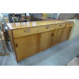 A large beech sideboard